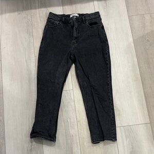 Abercrombie & Fitch Black Cropped Jeans